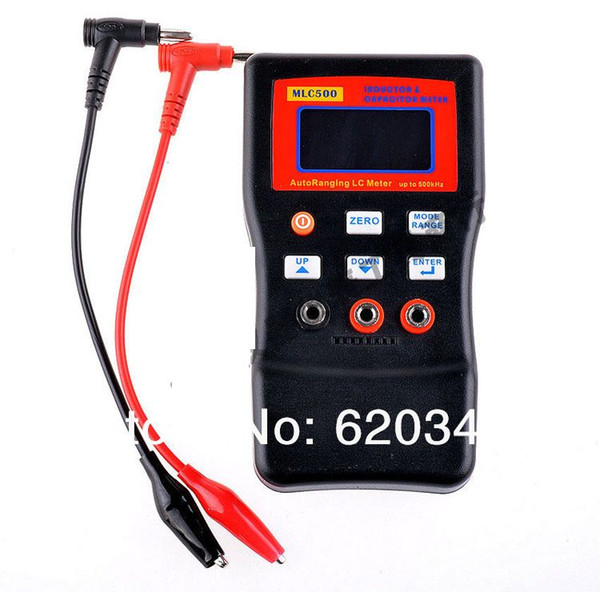 Free shipping AutoRanging LC Meter inductor and digital capacitance meter 1% accuracy 500KHz test Connect PC storing + SMD Clip order<$18no