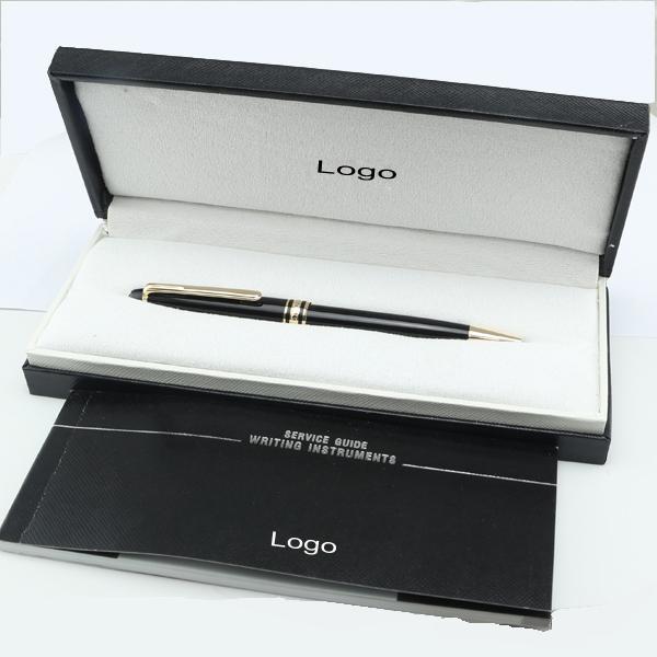 Best design Free shipping NEW hot sell High Quality design Black pen box with Service Guide Book Classic Style.