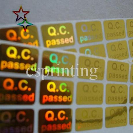 Wholesale high quality warranty hologram label / hologram stickers / Custom hologram sticker