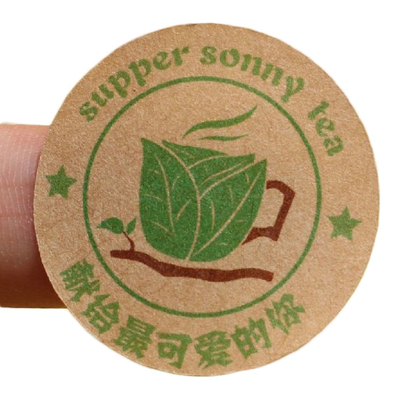 craft paper sticker environmental protection recycle paper sticker custom printing good quality