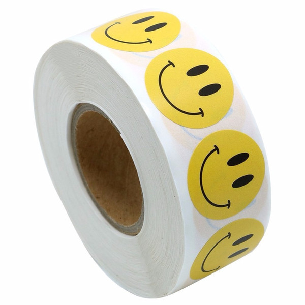 Yellow Smiley Face Happy Stickers 1