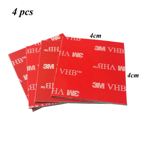 4pcs 4cmx4cm 3M VHB 5952 Heavy Duty Double Sided Adhesive Acrylic Foam Tape Good For Car Camcorder DVR Holder 2016