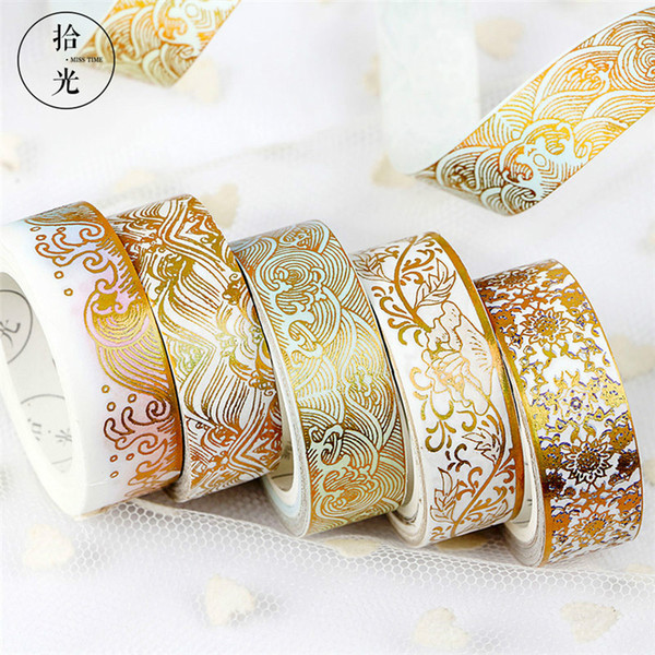 Chinese Style Series Coloured Glaze Pattern Masking Washi Tape Decorative Adhesive Tape Scrapbooking Stationery School Supplies 2016