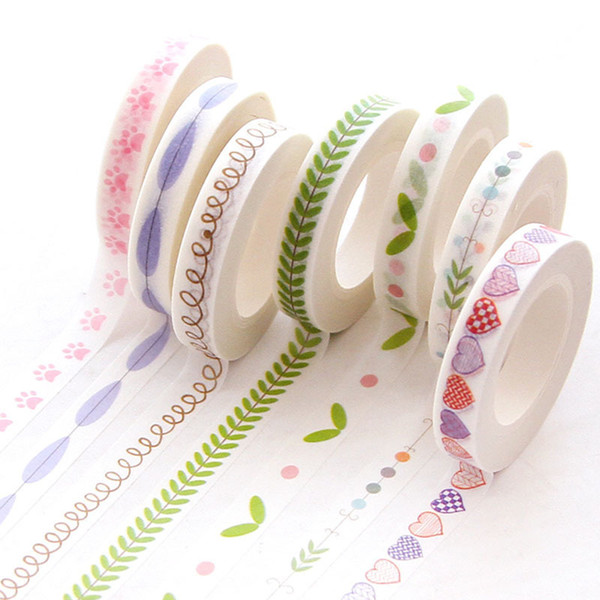 0.7cm X 1000cm Thin Washi Tape - Cute DIY Decorative Scrapbooking Planner Masking Adhesive Tape Label Sticker Stationery 2016