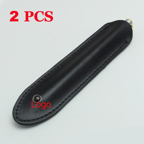 2pcs Luxury Pen Case MT Black Artificial Leather Pen Bag For Only One Fountain/ Rollerball Pen Free Shipping