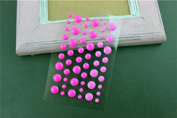 assorted size self adhesive enamel dots for scrapbooking