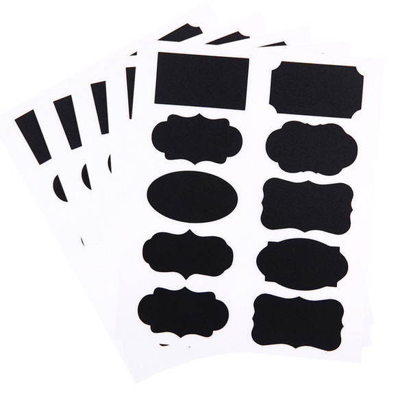 50pcs/set Blackboard Sticker Craft Kitchen Jar Organizer Chalkboard Labels Bottle Can Tags Chalkboard Sticker