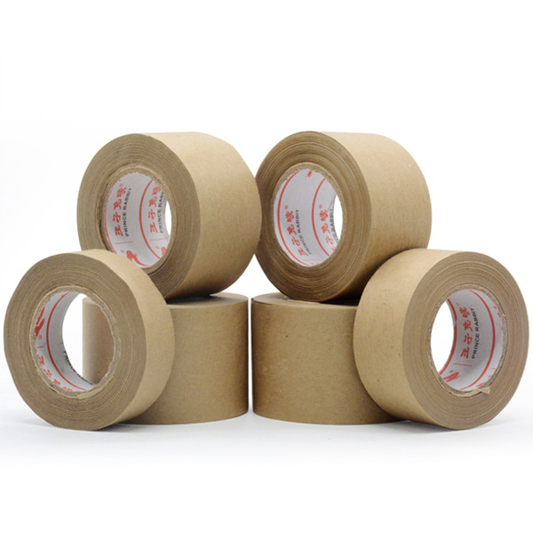 2016 30m Gummed Kraft Paper Tape Bundled Adhesive Paper Tapes Sealed Water Activated Carton Painting Sticker For Packaging Tools