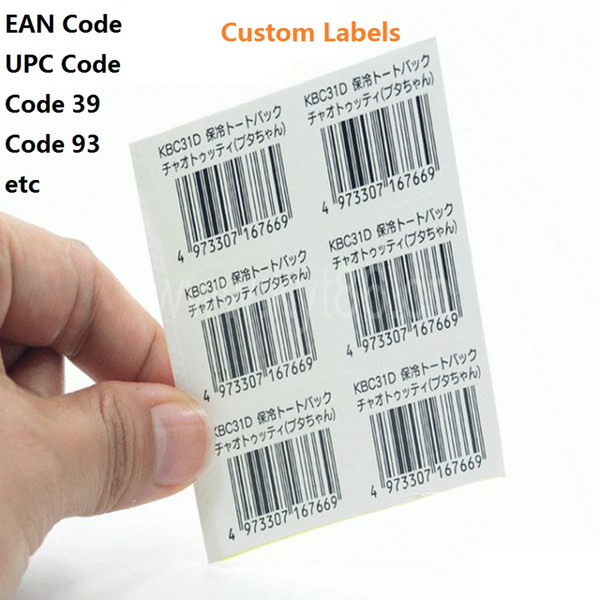 Barcode Labels Print Barcode Adhesive Stickers EAN/UPC code Labels Serial number Label Custom materials of various sizes PET Paper