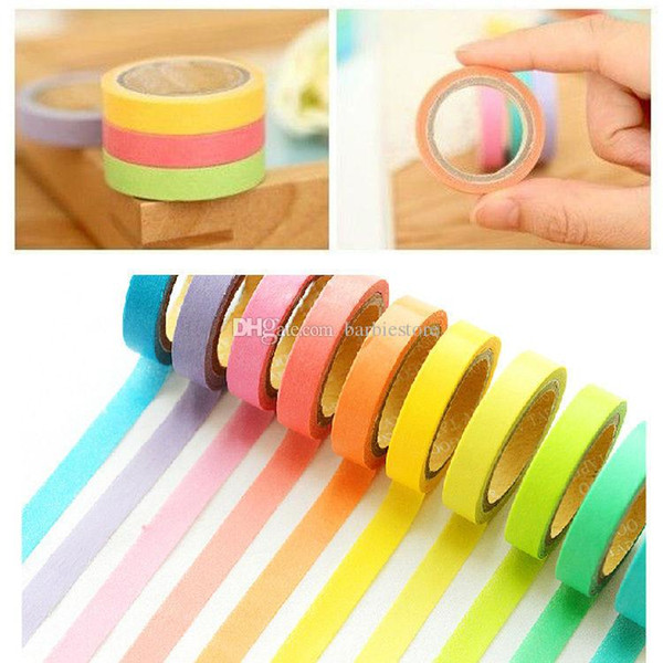 2016 New 0.75cm/1.5cm Washi Tape Masking Scrapbook Decorative Paper Adhesive Sticker DIY E00226 OST