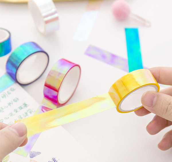 Waterproof Adhesive Tape Color Washi Tape Diy Decorative Scrapbooking Masking Tape Color Label Sticker Stationery 2016