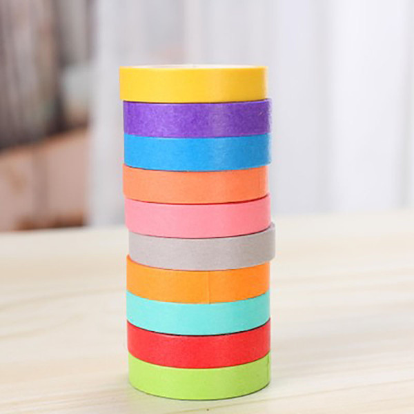 New high quality bright candy assort color paper tape random Color stickers can write Can write directly on it