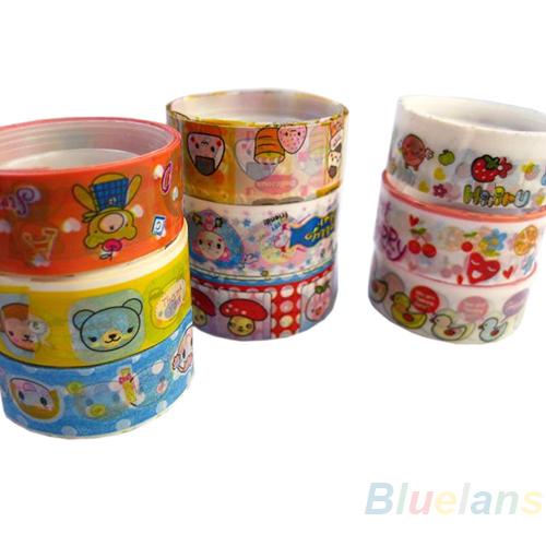 2016 20 rolls of kawaii lovely deco cartoon tape scrapbooking adhesive paper sticker for office school use 08SH