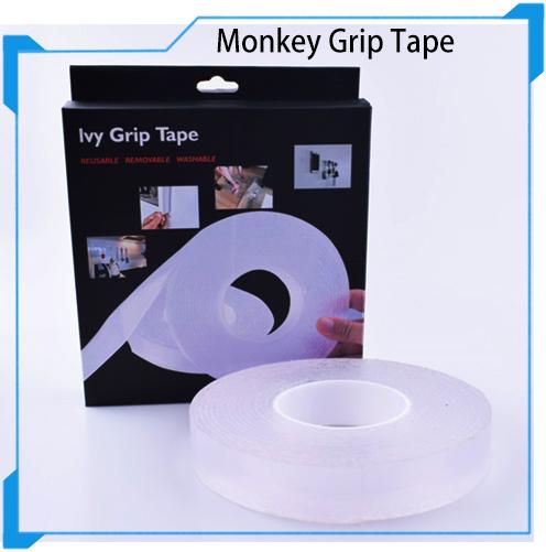 Monkey Grip Tape 2019 Washable Reusable 1m 3m 5m Nanometer Traceless Skid-proof Fixed Adhesive Household Receiving FREE DHL 2016