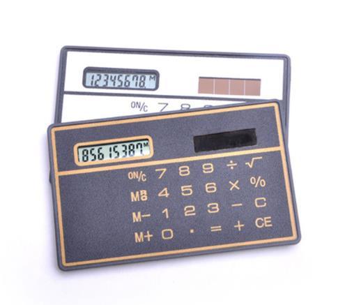 Portable Scientific Calculator Bank Card Style Handheld Calculator Mini Wallet Storage Calculators for Stationery c665