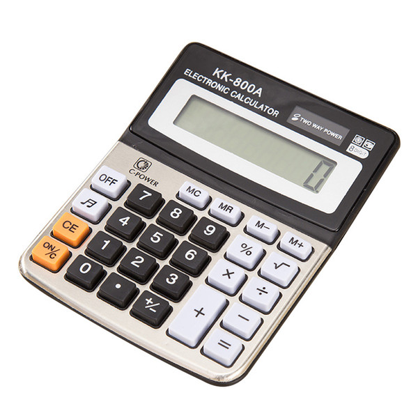 Calculator, Everplus Electronic Desktop Calculator with 12 Digit Large Display, Solar Battery LCD Display Office Calculator