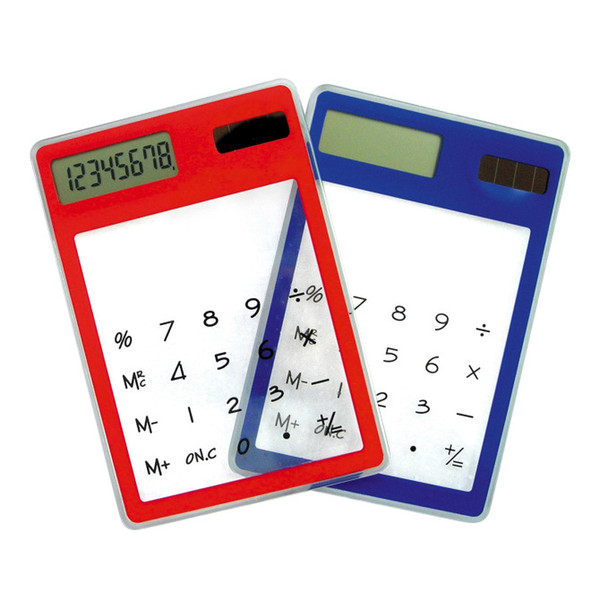 New fashion Color Transparent Ultra Thin Student Calculator Solar Calculator New fashion