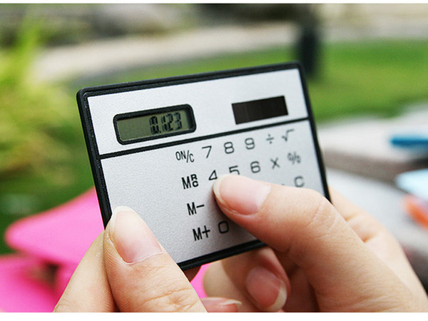 2016 Hot! New Card calculator / Portable Slim calculator / solar calculator / Solar Calculator Card Calculator Ultra-thin Calculator