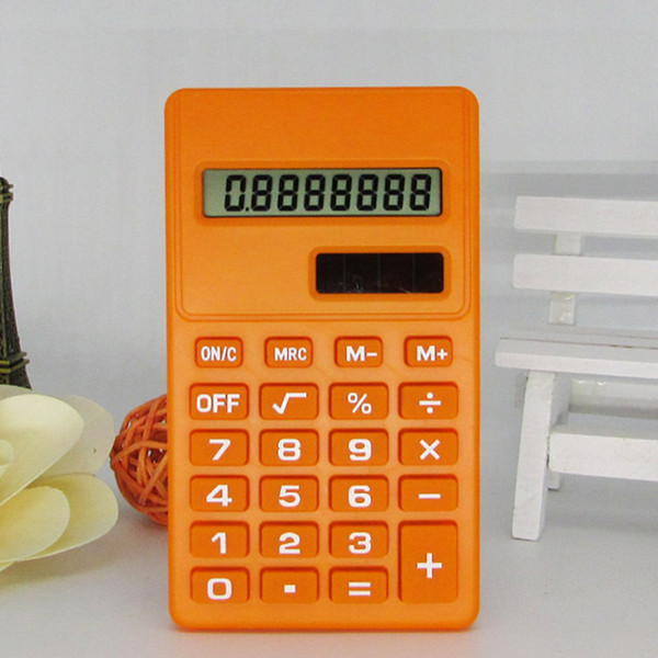 Pro Cartoon Mini Calculator 8 Digits Display Dual Power Supply Cute Candy Calculadora Solar Hesap Calculatrice Solaire