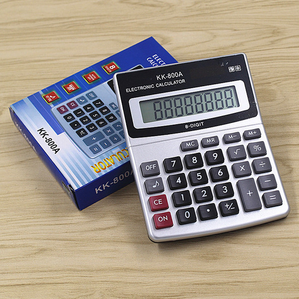 Wholesale J922 KK800A Mini Office Calculator for Financial Accounting Desktop Calculator Free Shipping