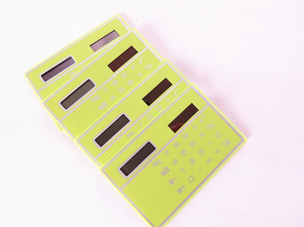 Multifunction card calculator solar calculator ultra-thin portable mini office plastic durable students