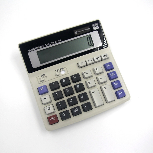 BIG New Office calculator Large computer keys DS-200ML computer Solar Calculator