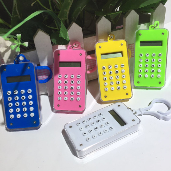 Student Computer Labyrinth Modeling Color Hanging Calculator Office Business Key Chain Electronic Calculator