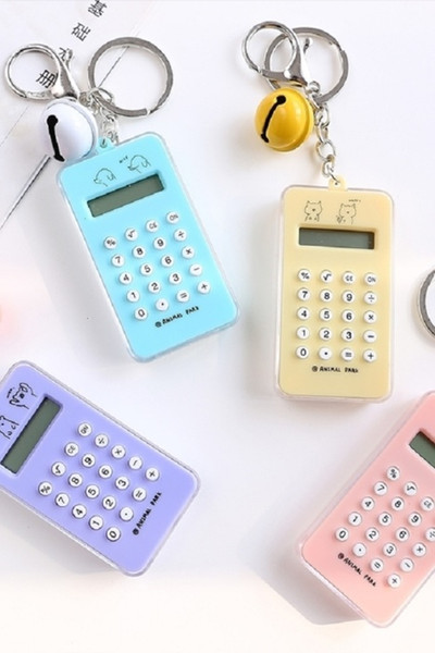 Creative labyrinth pocket pocket Portable Mini Bell calculator with small key button pocket sized student us