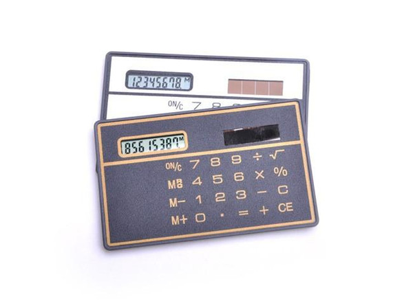 Card Calculator Ultra-thin solar calculator portable calculator school supplies daily