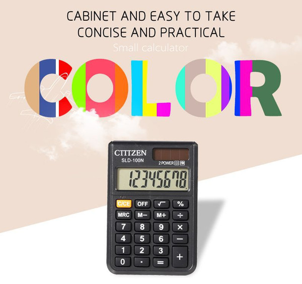 Mini Calculator School Supplies Office Desk Calculators for New Semester Business Calculator Powered by Solar Energy Free Shipping