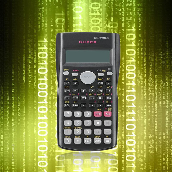 Handheld Student's Scientific Calculator 2 Line Display 82MS-A Portable Multifunctional Calculator for Mathematics Teaching