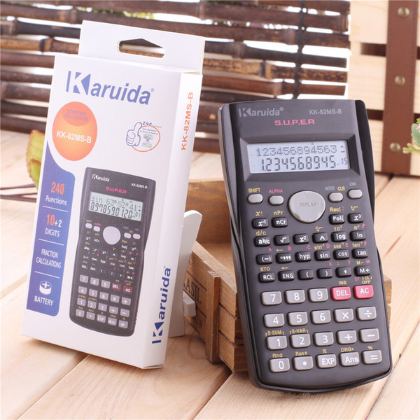 Handheld Student's Scientific Calculator 2 Line Display 82MS Portable Multifunctional Calculator For Mathematics Teaching (No Battery)