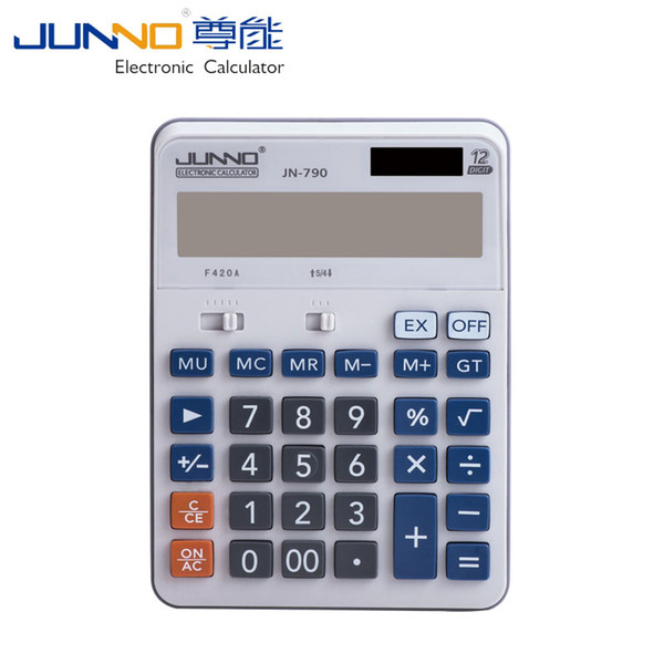 Wholesale 80pcs/lot JN790 factory price Electronic office financial 12 digits pocket solar calculator