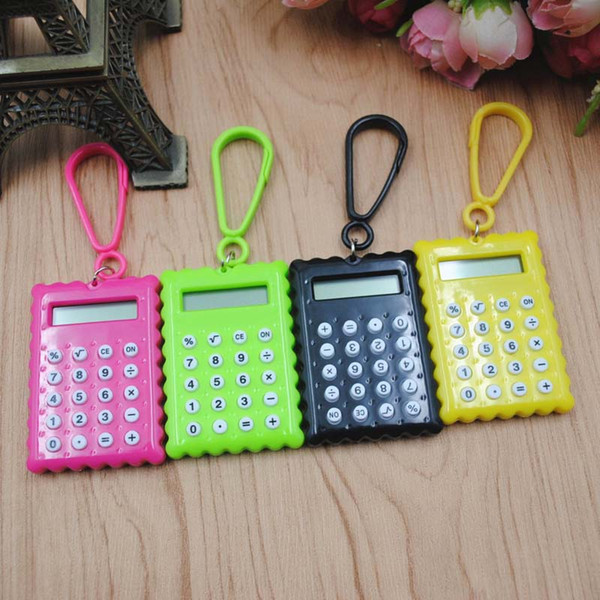 10pc stationery card portable calculator mini handheld ultra-thin Card calculator Small Slim Pocket Calculator Small battery