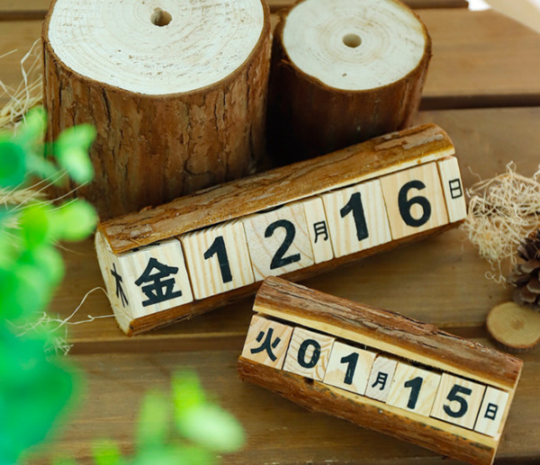 Manufacturers special zakka creative manual wooden calendar display countdown wooden calendar decorative crafts