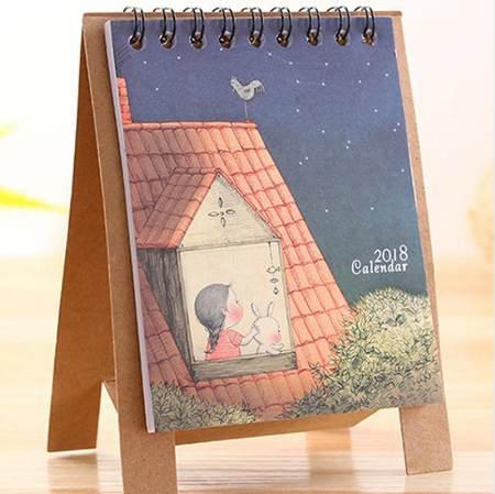 Year Cute Cartoon Creative Desk Standing Paper Multifunction Organizer Schedule Planner NoteBook New Cartoon Calendar