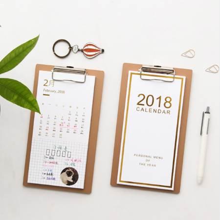 1 Pcs/set 23*13cm New Gilding Calendar 2018 Desktop Paper Calendar dual Daily Scheduler Table Planner Yearly Agenda Organiz