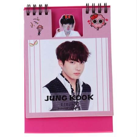 B-TS Bangtan Boys 2018 Desk Calendar Mini Picture Photo Album Fan Made Cards Gift Collection Star