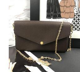 Newest LUXURY Bags Fashion women Designer Shoulder bags High quality brand bag Size 21 11 2 cm Model 61276