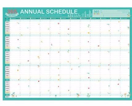 2019 Planner 365 Day Calendars Plan Cute Cartoon Paper Plan Kawaii Stationery School Office Supplies Agenda 2018