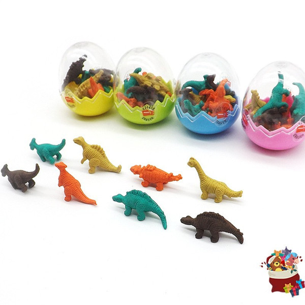 Creative For Children Eraser Lovely Dinosaur Eggs Erasers Animals Dinosaurs Shaped Learn Stationery Supplies Multi Colors 0 65xh B