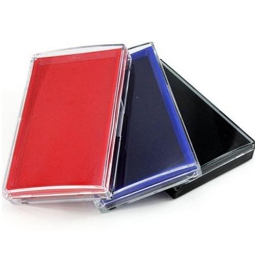 Oil base Red blue black one color stamp pad High quality carimbos ink pad for stamp inkpad office material school supplies 6659