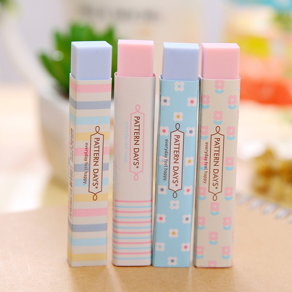 1PCS New Creative Stationery Supplies Kawaii Cartoon Pencil Erasers for Office School Kids Prize Writing Drawing Student Gift