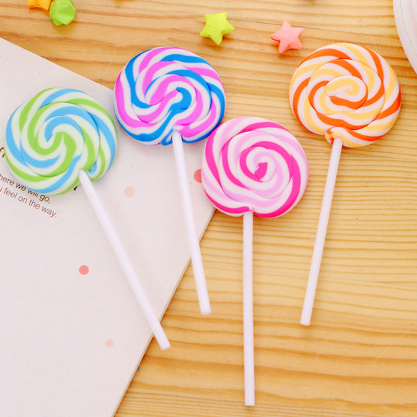 Cartoon Erasers Candy Funny Rubber Eraser Office and Study Kids Gifts Cute Stationery Novelty Lollipop Erasers ZA5948