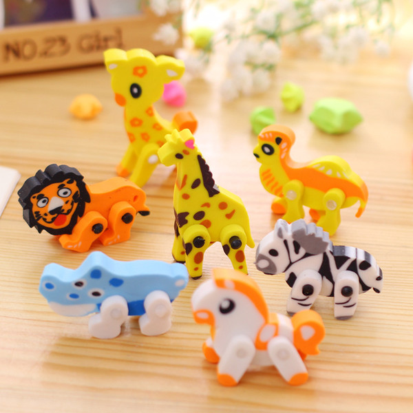 Cartoon eraser, animal eraser, stationery for children