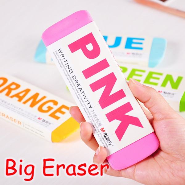 [M&G] (4 Pieces/Lot) Cute School Stationery M&G Student Super Big Pencil Rubber Eraser For Kids Office Supplies AXP96453