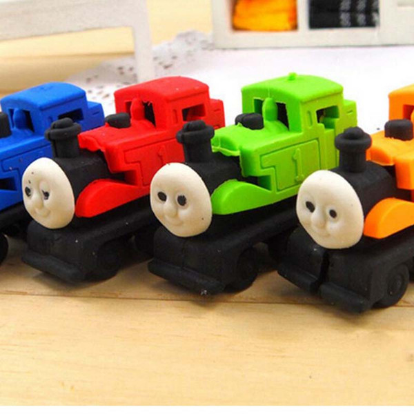 Mini 10pcs/Lot Cartoon Car Shape Rubber Eraser Stationery School Kid Prize Gift New Toy Cute Eraser For Kid School Suppliers Papelaria