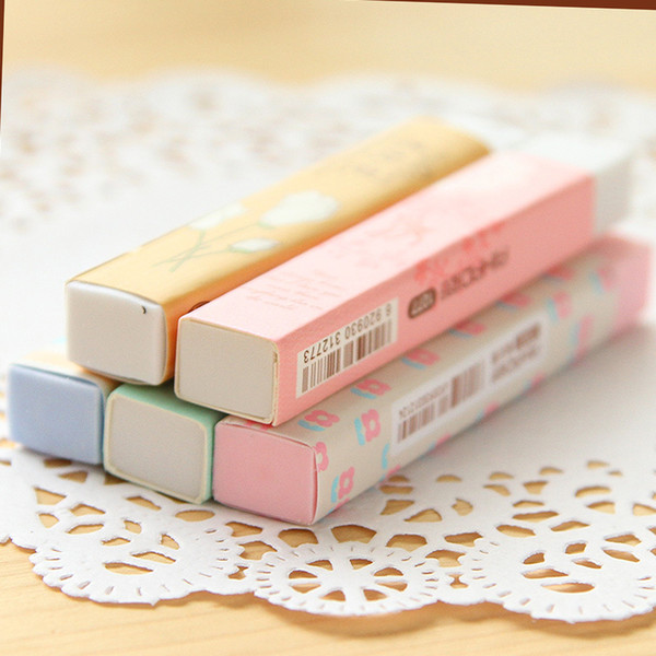 1Pc Stationery Supplies Cartoon Pencil Erasers For Office School Kids Prize Writing Drawing