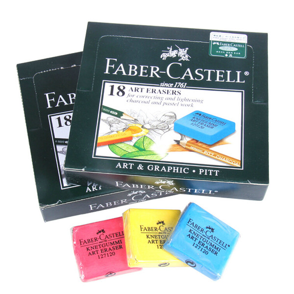 2pcs/lot Faber-Castell Kneadable Rubber Art Sketch Drawing Eraser Pencil Pastel art eraser for correction and lightening