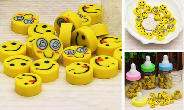 25 pieces Eraser creative bottles and other small particles stationery wholesale and lovely school supplies